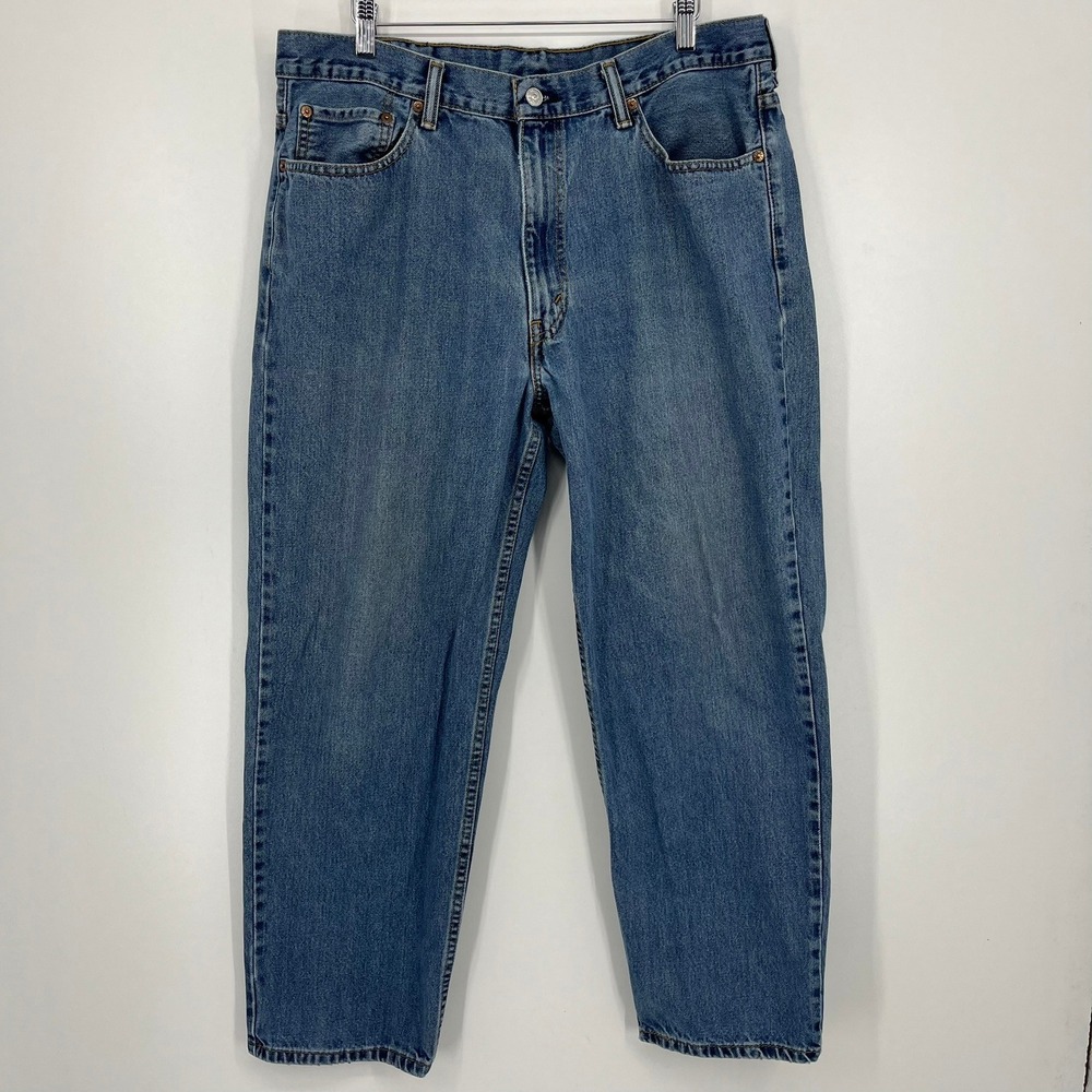 Levis 550 Relaxed Fit Tapered Leg Mens Jeans Blue Medium Wash 38x30